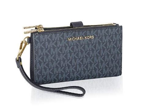 Michael Kors Jet Set Travel Double Zip Wristlet Admiral 